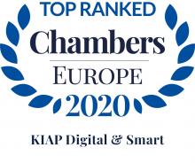 Litigation practice of KIAP Digital & Smart in Band 1 of Chambers Europe for the third year in a row