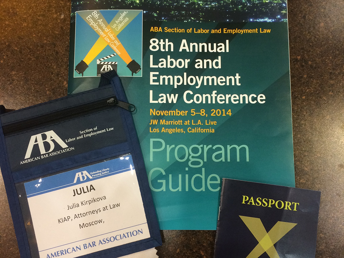 Julia Kirpikova attends 8th Annual Labor and Employment Law Conference of ABA in Los Angeles