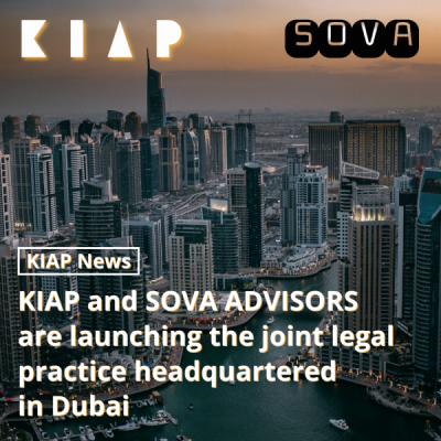 KIAP and SOVA ADVISORS are launching a joint legal practice with headquarters in Dubai