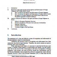 Recognition and enforcement of foreign judgments in Russia