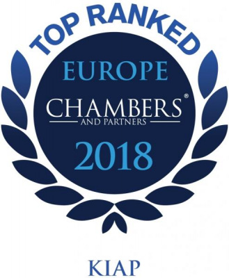 Chambers Europe 2018 Recommends KIAP Litigation Practice in the First Band 