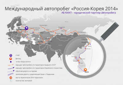 KIAP to support Russia - Korea 2014 international motor run